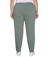 Ruby Rd. Plus Size Pull-On Millennium Tech Straight Leg Pants