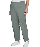 Ruby Rd. Plus Size Pull-On Millennium Tech Straight Leg Pants