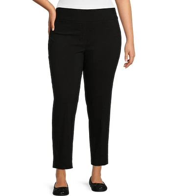 Ruby Rd. Plus Size Pull-On Solar Millennium Tech Ankle Pants