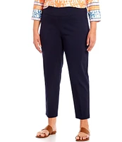 Ruby Rd. Plus Size Pull-On Solar Millennium Tech Ankle Pants