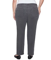 Ruby Rd. Plus Size Soft Denim Pull-On Boot-Cut Jeans