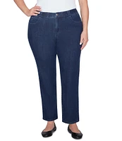 Ruby Rd. Plus Size Soft Denim Pull-On Boot-Cut Jeans