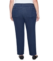Ruby Rd. Plus Size Soft Denim Pull-On Boot-Cut Jeans
