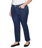Ruby Rd. Plus Size Soft Denim Pull-On Boot-Cut Jeans