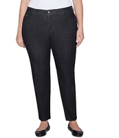 Ruby Rd. Plus Size Soft Denim Pull-On Boot-Cut Jeans