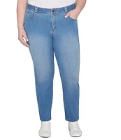 Ruby Rd. Plus Size Soft Denim Pull-On Boot-Cut Jeans