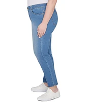 Ruby Rd. Plus Size Soft Denim Pull-On Boot-Cut Jeans