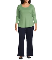 Ruby Rd. Plus Size Straight Leg Pull-On Pant