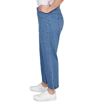 Ruby Rd. Plus Size Stretch Cotton-Blend Pull-On Ankle Jeans
