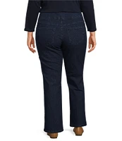 Ruby Rd. Plus Size Stretch Denim Flare Hem Pull-On Pant