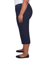 Ruby Rd. Plus Size Stretch Straight Leg Pull-On Capri Pants