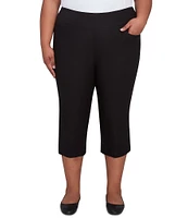 Ruby Rd. Plus Size Stretch Straight Leg Pull-On Capri Pants