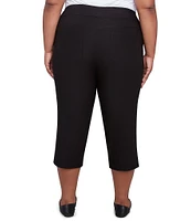 Ruby Rd. Plus Size Stretch Straight Leg Pull-On Capri Pants