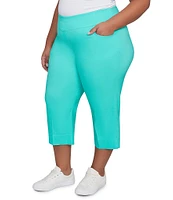 Ruby Rd. Plus Size Stretch Straight Leg Pull-On Capri Pants