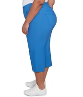 Ruby Rd. Plus Size Stretch Straight Leg Pull-On Capri Pants