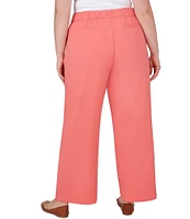 Ruby Rd. Plus Size Elastic Back Waist Straight Leg Pants