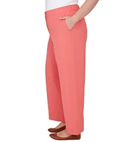 Ruby Rd. Plus Size Elastic Back Waist Straight Leg Pants