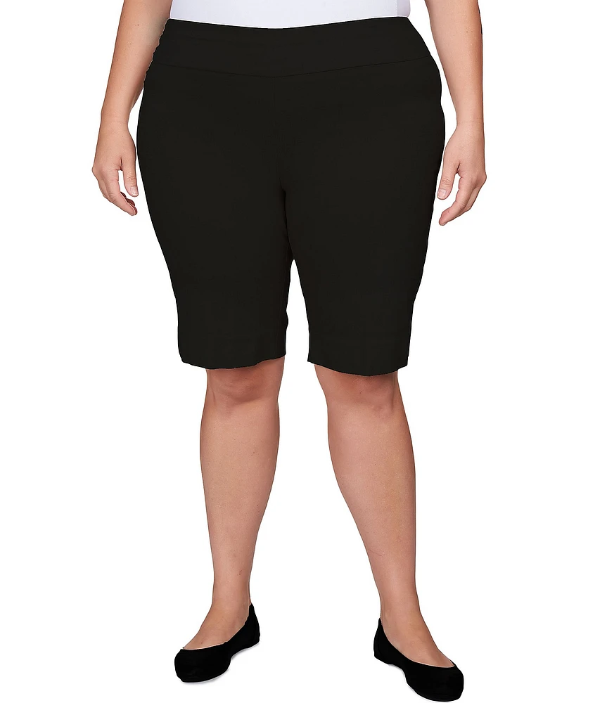 Ruby Rd. Plus Size Tech Bermuda Pull-On Shorts