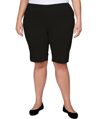 Ruby Rd. Plus Size Tech Bermuda Pull-On Shorts