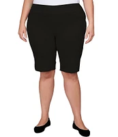 Ruby Rd. Plus Size Tech Bermuda Pull-On Shorts