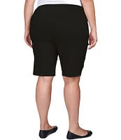 Ruby Rd. Plus Size Tech Bermuda Pull-On Shorts