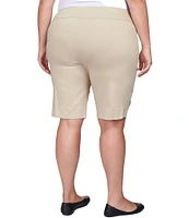 Ruby Rd. Plus Size Tech Bermuda Pull-On Shorts