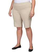 Ruby Rd. Plus Size Tech Bermuda Pull-On Shorts