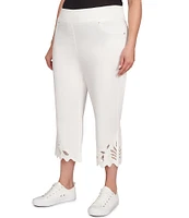 Ruby Rd. Plus Tencel ™ Pull-On Lace Scallop Hem Capri Pants
