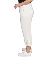 Ruby Rd. Plus Tencel ™ Pull-On Lace Scallop Hem Capri Pants