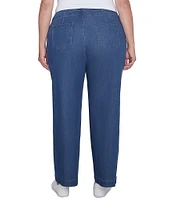 Ruby Rd. Plus Size Wide-Leg Button-Front Jeans