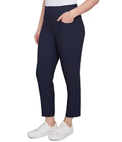 Ruby Rd. Silk Tech Straight Leg Pull-On Ankle Pants