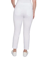 Ruby Rd. Silk Tech Straight Leg Pull-On Ankle Pants