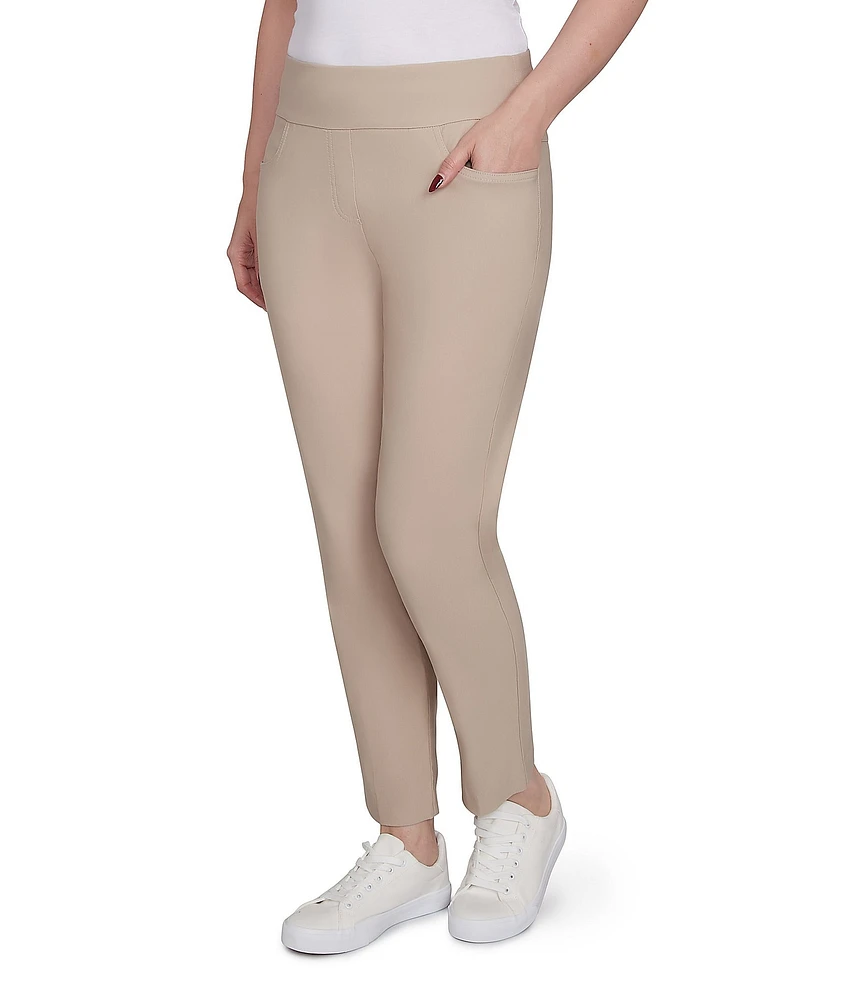 Ruby Rd. Silk Tech Straight Leg Pull-On Ankle Pants