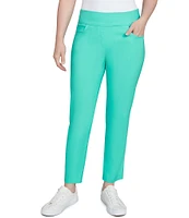 Ruby Rd. Silk Tech Straight Leg Pull-On Ankle Pants