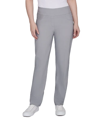 Ruby Rd. Silky Tech Straight Leg Pull-On Pants