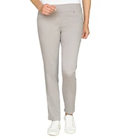 Ruby Rd. Soft Hand Twill Mid Rise Straight Leg Pull-On Ankle Pants