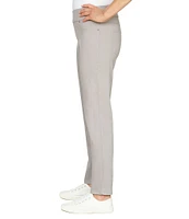 Ruby Rd. Soft Hand Twill Mid Rise Straight Leg Pull-On Ankle Pants