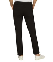 Ruby Rd. Soft Hand Twill Mid Rise Straight Leg Pull-On Ankle Pants