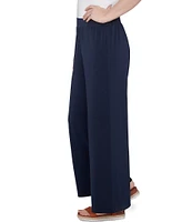 Ruby Rd. Solid Crepe Wide Leg Pull-On Pants