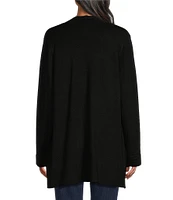 Ruby Rd. Solid Long Sleeve Open-Front Cardigan