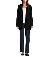 Ruby Rd. Solid Long Sleeve Open-Front Cardigan