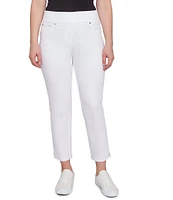 Ruby Rd. Straight Slim Pull-On Denim Ankle Jeans
