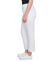 Ruby Rd. Straight Slim Pull-On Denim Ankle Jeans