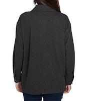 Ruby Rd. Stretch Point Collar Long Sleeve Button-Front Jacket