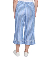 Ruby Rd. Stripe Wide Leg Pull-On Pants