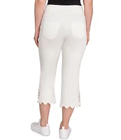 Ruby Rd. Tencel ™ Pull-On Lace Scallop Hem Capri Pants