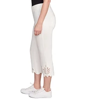 Ruby Rd. Tencel ™ Pull-On Lace Scallop Hem Capri Pants