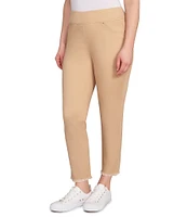 Ruby Rd. Tencel™ Lyocell Frayed Hem Pull-On Ankle Pants