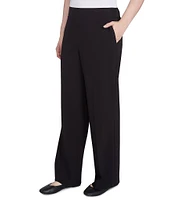 Ruby Rd. Tropical Wide-Leg Pull-On Pants