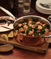 Ruffoni Symphonia Cupra 4-Quart Saute Pan with Helper Handle